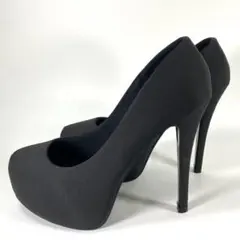 ブラック 厚底 ハイヒール パンプス ピンヒールのサムネイル