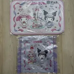 一番くじMY MELODY KUROMI マット 2枚セット