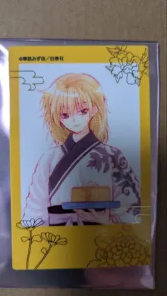 暁のヨナ　カフェ 箔押しチェキ風カード ゼノ