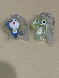 ケロロ軍曹マスコット＆グミであります!ケロロ・タママ(両方共クリアVer)