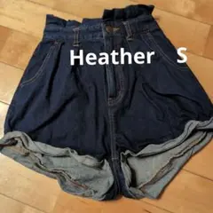 Heather　デニムショートパンツ　Sサイズ