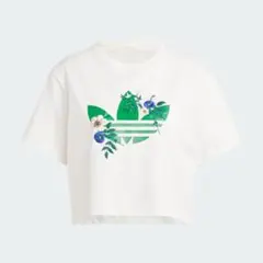 adidas Originals グラフィックフローラル トレフォイル Tシャツ
