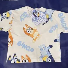 Bluey ブルーイ 半袖Tシャツ 総柄 90cmのサムネイル