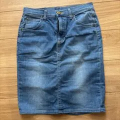 Lee デニムタイトスカート ひざ丈