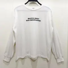 INGNI スウェット 古着　ロンT ホワイト 白 Mのサムネイル