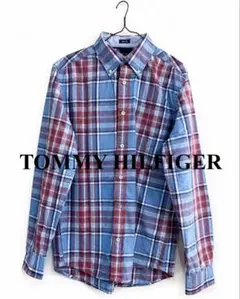 【美品】TOMMY HILFIGER トミーヒルフィガー 長袖チェックシャツMのサムネイル