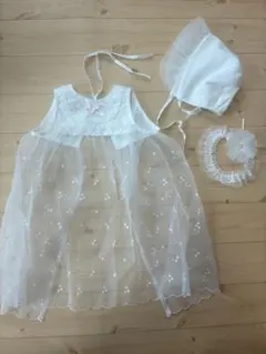 ベビードレス♡美品／シースルー／お宮参り・退院着にもおすすめ！