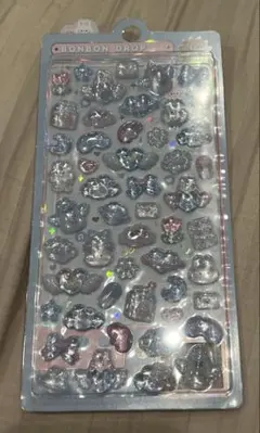 ボンボンドロップシール 水色 天使界隈　うさぎ