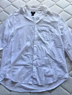 H&M ホワイト コットンシャツ L
