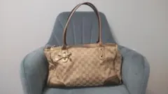 ※期間限定値下げ 중고 GUCCI トートバッグ リボン ゴールド