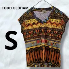 TODD OLDHAM プリントフレンチスリーブTシャツ　USA製　90Sのサムネイル