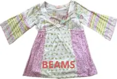 BEAMS フラワープリント Vネック チュニックのサムネイル