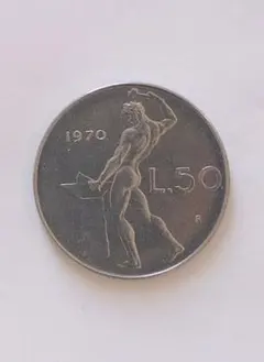 イタリア　古銭 2026年最新】イタリア 硬貨 L.50の人気アイテム - メルカリ