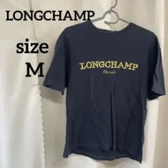 LONGCHAMP ネイビー刺繍Tシャツ M　2のサムネイル