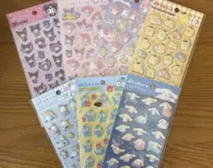 ぷくっとシールサンリオ 7枚セット ダイソー