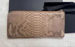 ⭐️最終値下げ✨【新品・未使用品】財布　長財布　蛇　パイソン　男女兼用