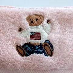 【新品】ラルフローレン ポロベア　ウォッシュタオル　ハンドタオル　ピンク