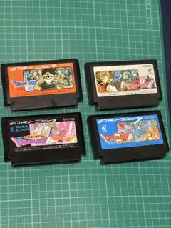 【動作確認済み】FCソフト 4本セットドラゴンクエスト1.2.3.4.
