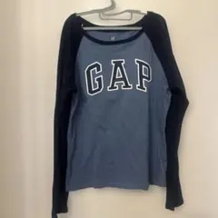 GAP KIDS 長袖カットソー L ネイビー/ブラック