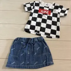 X-girl STAGES Tシャツ スカートセット100cm