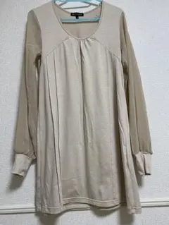 ミッシュマッシュ ワンピース 重ね着 シースルー シアーシフォン 春夏秋 肌見せのサムネイル