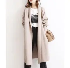 IENA ニットガウンコート カーディガン カシミヤ混