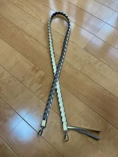 ajew エジュー ショルダーストラップ yellow×brown 美品