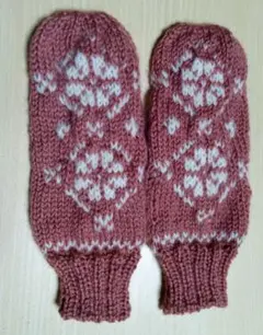 手袋　ミトン　アームカバー　レディース　✥模様④✥　☆ハンドメイド ✤1点限り☆