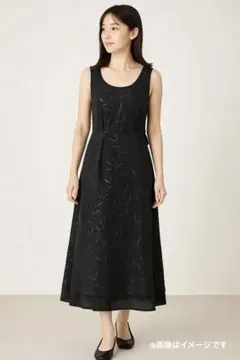 LUSTRO REGALO ドレスワンピース　ロング丈　ブラック　M-L