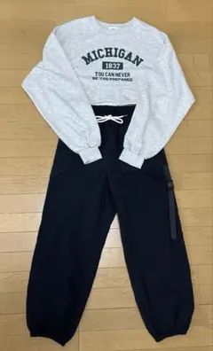 WEGO スウェット　黒ジョガーパンツ　セット