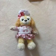 シェフの衣装のイエローペットぬいぐるみ