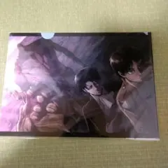 進撃の巨人 クリアファイル エレン　リヴァイ　獣の巨人　鎧の巨人