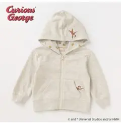 プティマイン(petit main)【おさるのジョージ】ジップパーカ 80cm