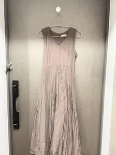 FRAY I.Dノースリーブ ロングワンピース ベージュ