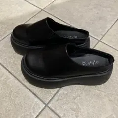 しまむら 厚底 サボ サンダル L