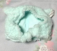 ぬいぐるみ ヘアバンド 被り物 猫 ネコ ねこ 水色 ブルー