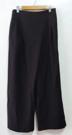 美品 tomomi watanabe デザインワイドパンツ 黒　サイズM