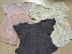 キッズ 女の子 半袖 トップス 3枚セット 90・95㎝