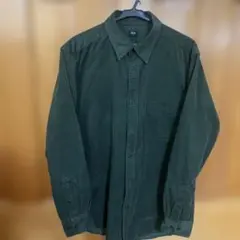 UNIQLO ダークグリーン 長袖シャツ M