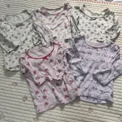 長袖肌着　ロンT インナー　５枚セット　80