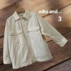 niko and... レディース ボタンダウンジャケット ホワイト 3 美品