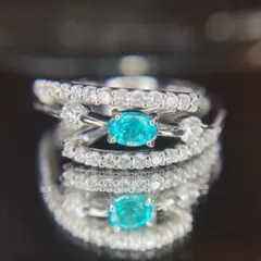 [전용입니다] 천연 파라이 배틀 마린 다이아몬드 합계 0.52ct 중보연 분석