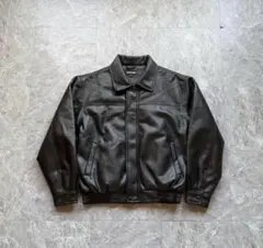 murderlicense レザージャケット 平成 archive y2k Y2K シルバーレザージッパージャケット | トレンド感あふれる