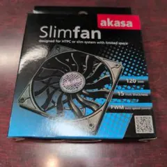 新品未開封 アイネックス akasa Slimfan 120mm PWMファン②