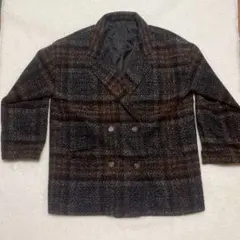 GRL チェック柄 ダブルボタン コート [snk977]