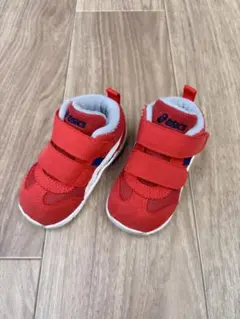 ASICS アシックス　ベビーシューズ　スクスク レッド　ミッドカット　13cm