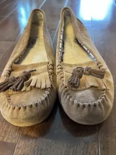 UGG フリンジ付きブラウンモカシン　used