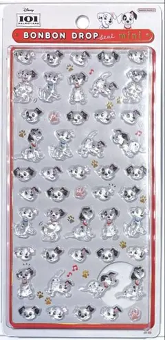 【国内正規品】ボンボンドロップシール ミニ 101匹わんちゃん