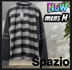 SPAZIOスパッツィオ サッカー ウェア ボーダー長袖プラシャツ メンズM新品のサムネイル