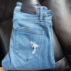 最終値下げエモダクラッシュスキニーデニム0